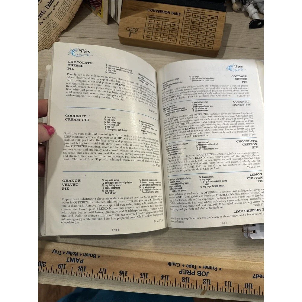 1971 OSTERIZER BLENDER Spin Cookery Cookbook for 10 speed paperback Recipes